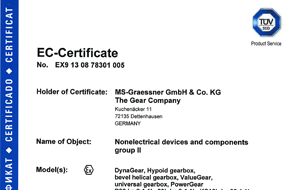 MS-Graessner Certificate of Conformity