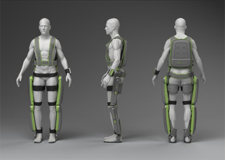 ReWalk Exoskeleton shown on model